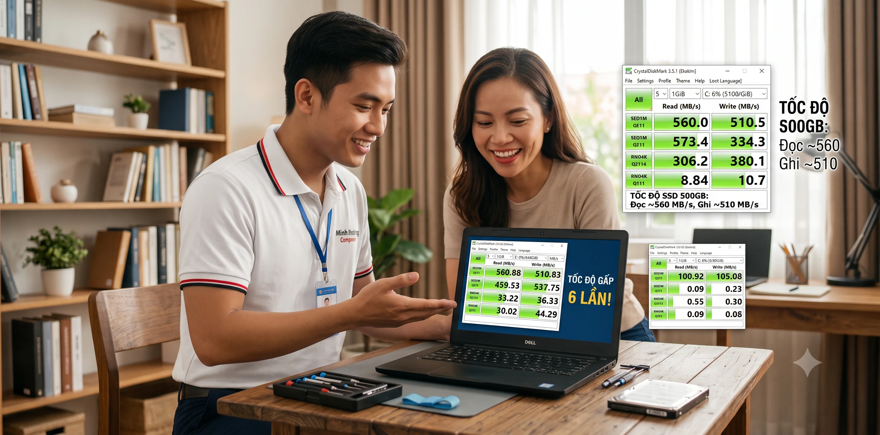Giá thay ổ cứng ssd tại nhà