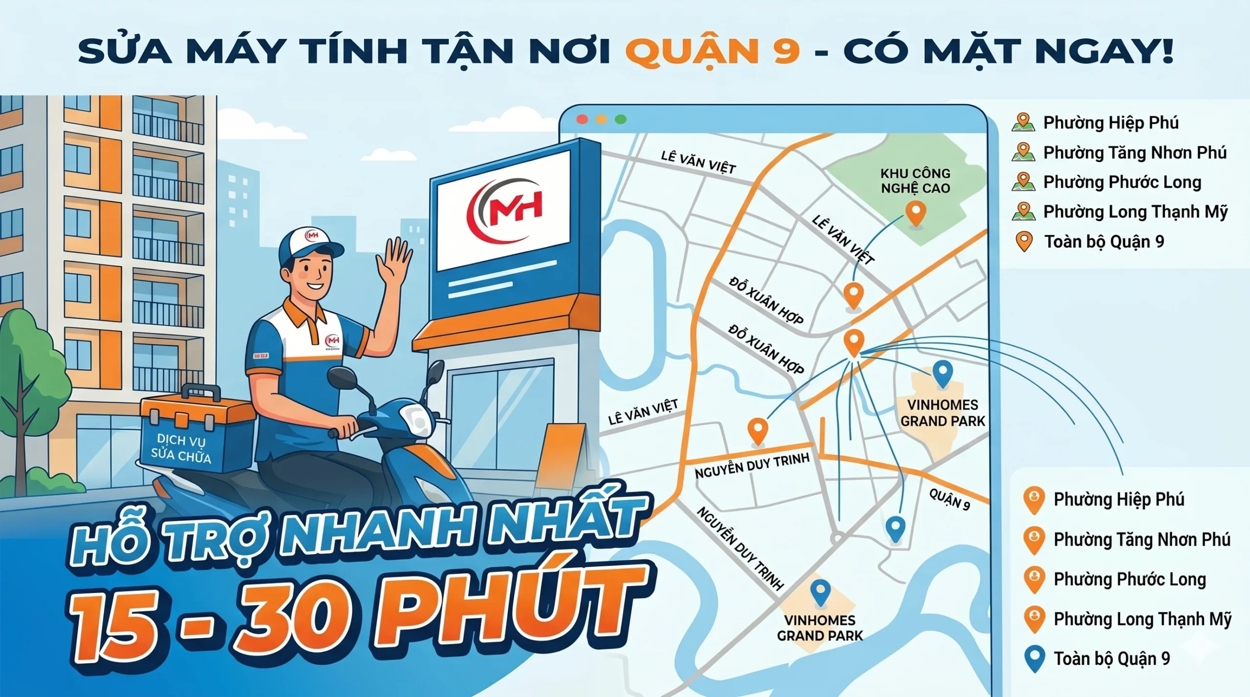 sửa máy tính tận nơi quận 9